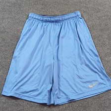 Nike Shorts Youth Large Blue Drawstring Gym Train Dri Fit Run Casual