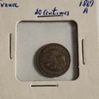 Lot of 2 Foreign Coins 1867 20 Centimes 1900 Great Britain 1 Shilling Silver — photo 10