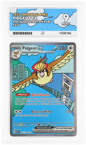 Pidgeot ex graded ACE 9 for sale on eBay