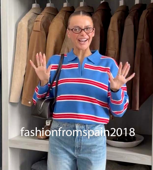 ZARA NEW WOMAN STRIPED KNIT POLO BLUE S,M,L 5536/020/400 | eBay