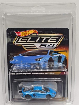 Hot Wheels Elite 64 LBWK Lamborghini Aventador LP 700-4 (Blue)