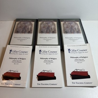 The Great Courses Philosophy of Religion Parts 1-3 w Guidebooks and transcripts