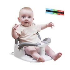 Baby Bath seat for Babies 6 Months  up, 360  Stable Toddler Bath Chair Gray