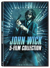 Lionsgate John Wick 5 Film Collection DVD Movie Set, Action, Rated R, 5 Discs,