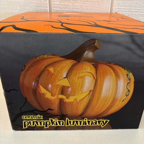 JC Penney Home Collection Ceramic Pumpkin Luminary Decoration - Picture 9 of 10