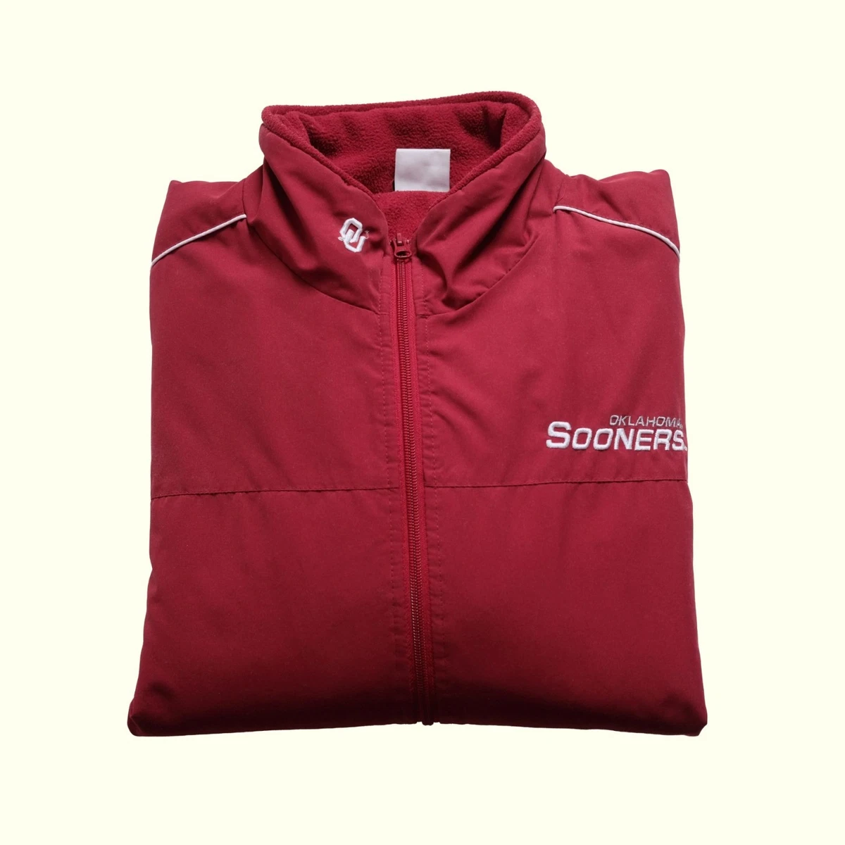 Veste Vintage Oklahoma Sooners Hartwell – Taille XL, Rouge, NCAA, Cousue (occasion)