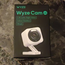 Wyze Cam v4 2.5K Wired Color Night Vision Indoor/Outdoor Surveillance Camera