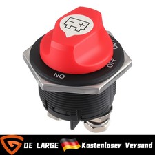 Power Cut Off Batterie Hauptschalter 200A 32V DC f&uuml;r Tuning Oldtimer Rot Einbau