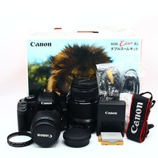 Canon EOS Kiss X2 Digital SLR Camera Double Zoom Kit Excellent Condition