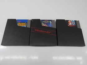 Lote de 3 Carros de Juego Nintendo NES Super Mario Bros., Double Dragon II y Fester's