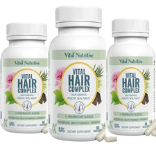 Pack of 3 Vital Hair Complex Hair Support Formula Caps,,..