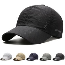 Men’s Quick Dry Running Cap Lightweight Breathable Sun Hat Outdoor Baseball