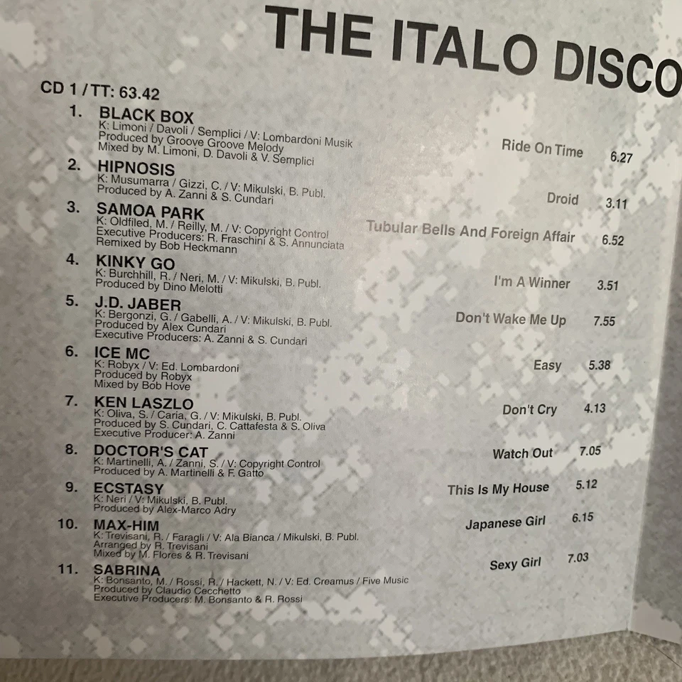 CD ZYX Italo Disco Collection Vols 2 & 3 (Sabrina, Black Box, 49ers, etc) Foto 4 de 4