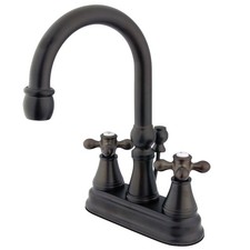 Kingston Brass KS261.AX Restoration 1.2 GPM Centerset Bathroom - Bronze
