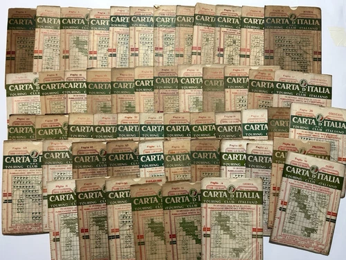 CARTA D' ITALIA del TOURING CLUB ITALIANO - 1911 N 53 Numeri