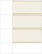 Computer Check Paper - Blank Personal Wallet Checks 3 on a Page - Compatible wit