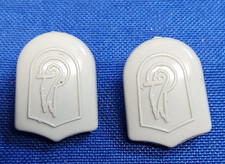 NOS Pair Vintage Campagnolo Gray Toe Strap Buttons