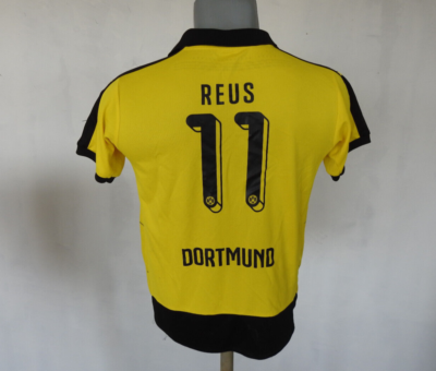 Borussia Dortmund Home Jersey #11 Reus PUMA Yellow Shirt Size Boys