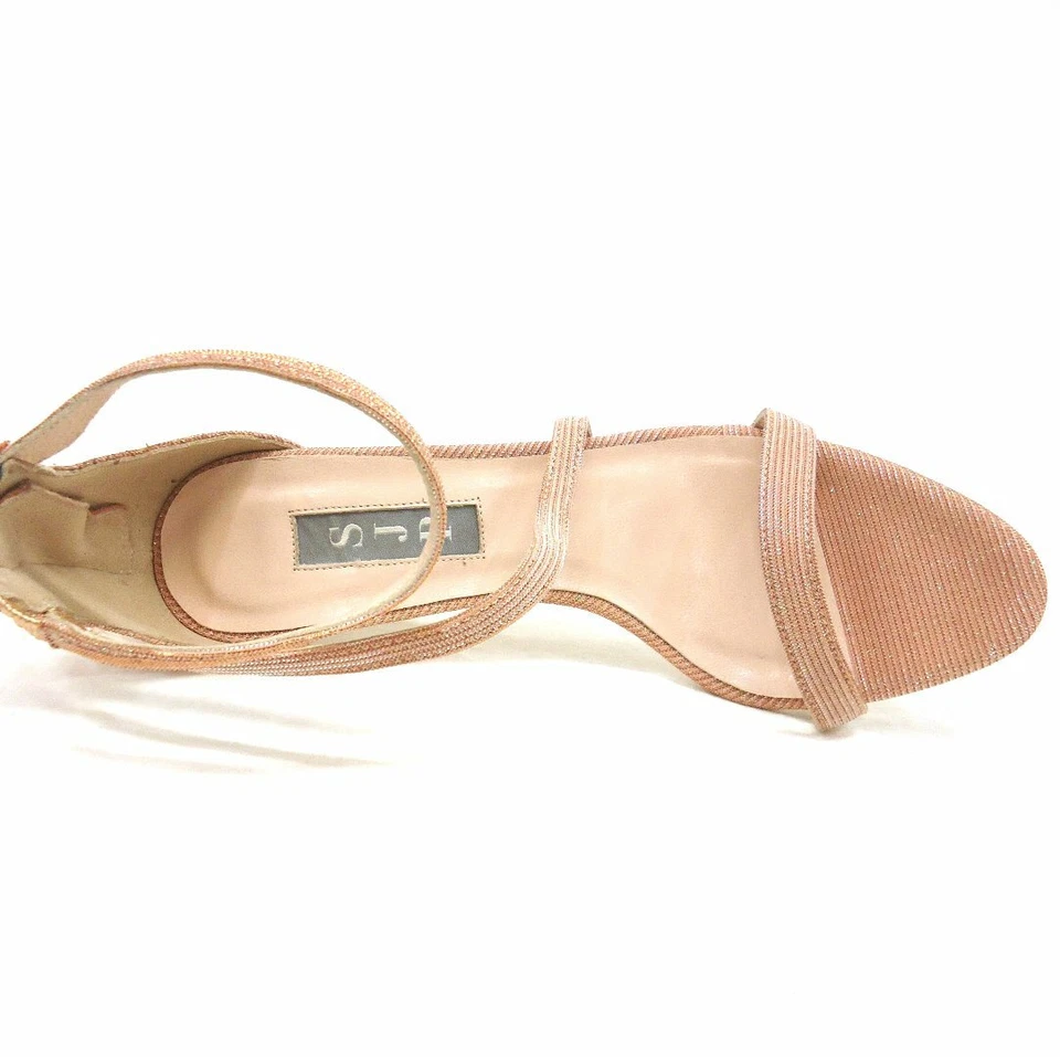 NUEVO $325 SJP Sarah Jessica Parker Sandalias Rosa Rubor Serpentina Seleccionar Talla Foto 4 de 4