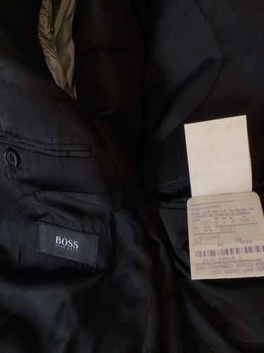 Mens HUGO BOSS 2 Piece Black Tuxedo Suit .Size 54” Style CARY GRANT … - Picture 4 of 12