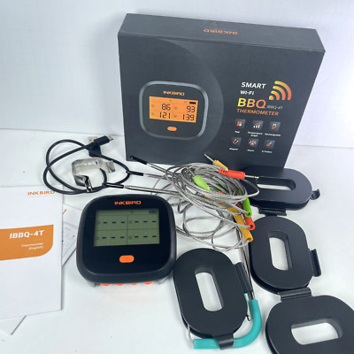 Inkbird WiFi Meat Thermometer IBBQ-4T Wireless WiFi BBQ Thermometer for Smoker