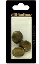 Dill Buttons ~ (1942) - 11/16" - 3 ct