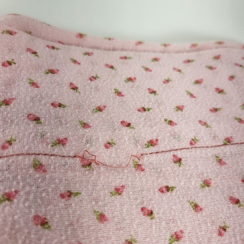 2 Vintage Pink W/ Strawberry Print Standard Pillowcases Flannel Handmade - Picture 6 of 8