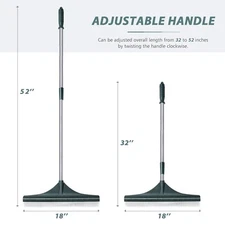 Orientools Artificial Turf Rake Remove pet hair from carpets fast, 52" handle.