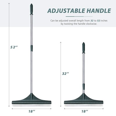 Orientools Artificial Turf Rake Remove pet hair from carpets fast, 52'' handle.
