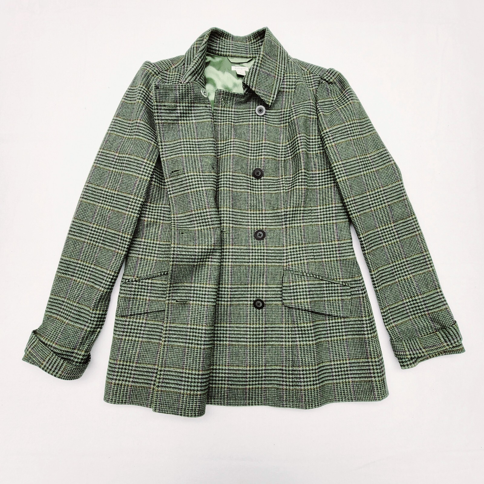 Halogen Coat Wool Blend Fully Lined Double Breast… - image 3