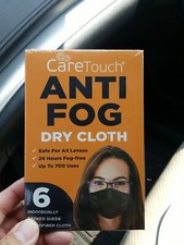 Pk 6 Anti Fog Lens Cloth Eyeglasses Cleaning Wipe Grey Fabric Reusable Face Mask