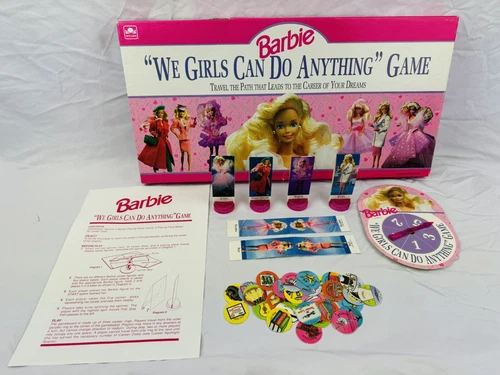 Barbie We Girls Can Do Anything Game, Vintage 1991 Board Game COMPLETE