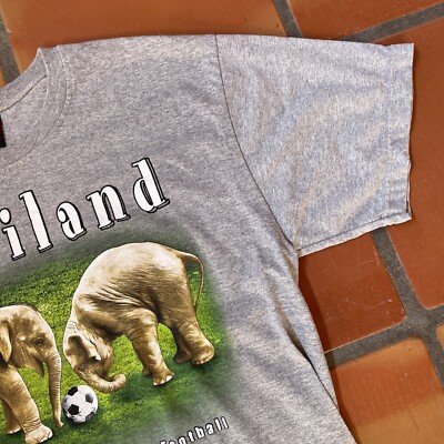 T-Shirt Grande Taille 54 La Ligue Des Rondes - Blanc Gris Or - Motif Éléphant Géant - Viscose - Neuf Avec étiquettes