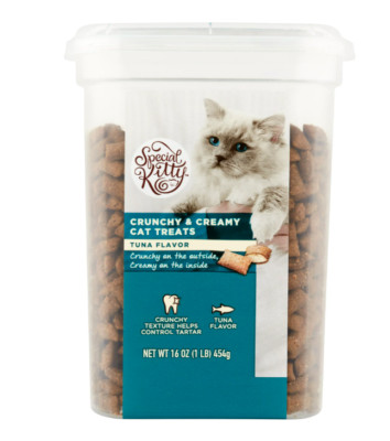 Special Kitty Tuna/Salmon Flavor Crunchy Treat for Cat, 16 oz