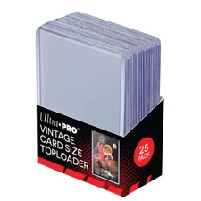 Ultra PRO 25 Count 2-5/8" x 3-3/4" Vintage Card Size Toploaders Clear Protectors