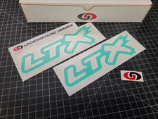 LTX Outline Decals (2) Racing Hood Window Stickers Corvette Camaro CTSV LT1 LT4