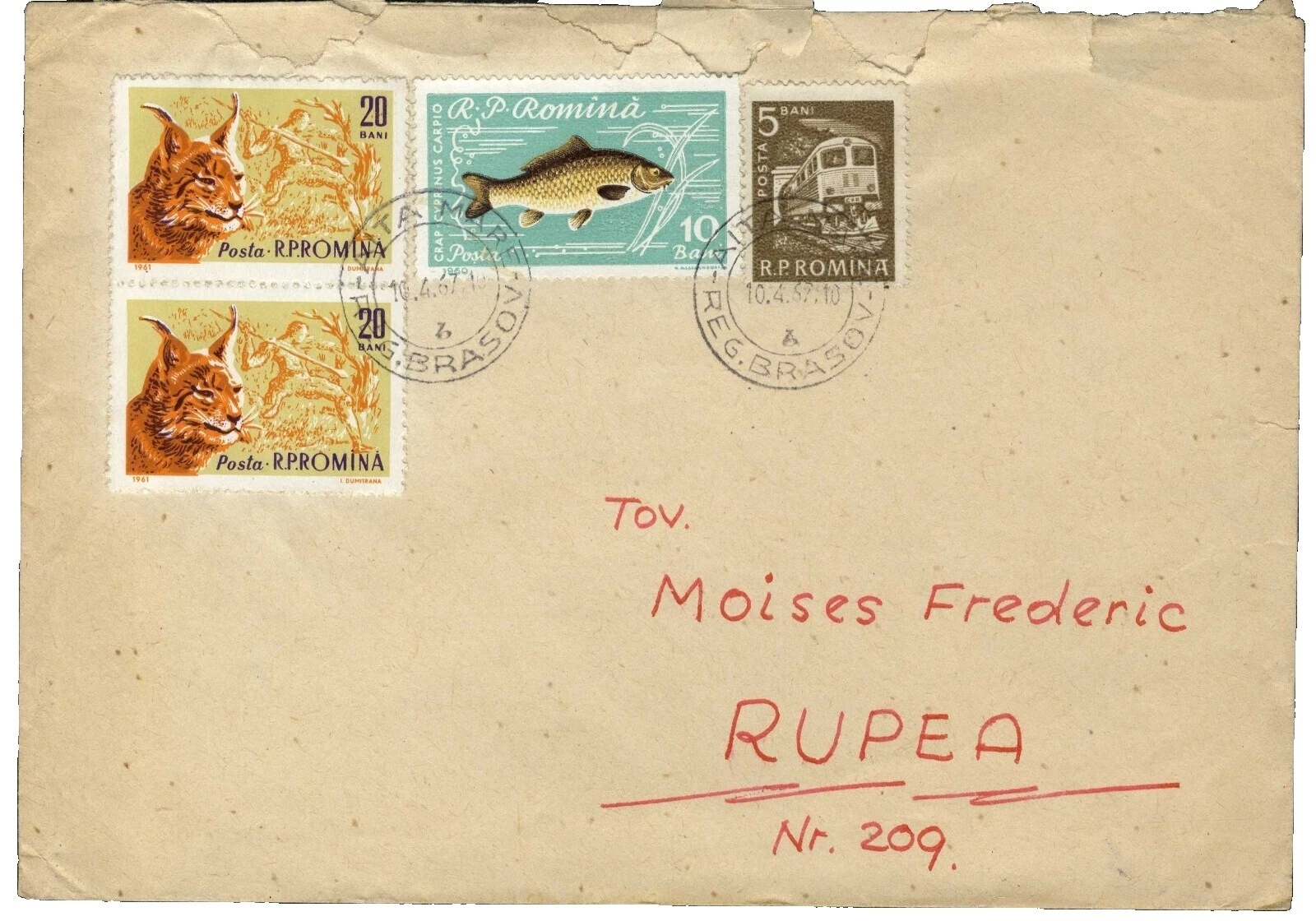 World Wildlife Fund (WWF) Cubierta Estampillas Rumanas