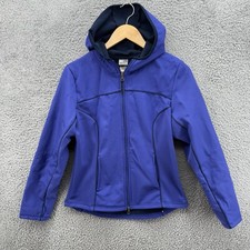 C9 by Champion Women's M Blue Fleece Lined Hooded Full Zip Athletic Jacket