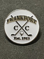 Frankfort Country Club 7/8" Metal Stem Golf Marker - Frankfort, KY - A Beauty 