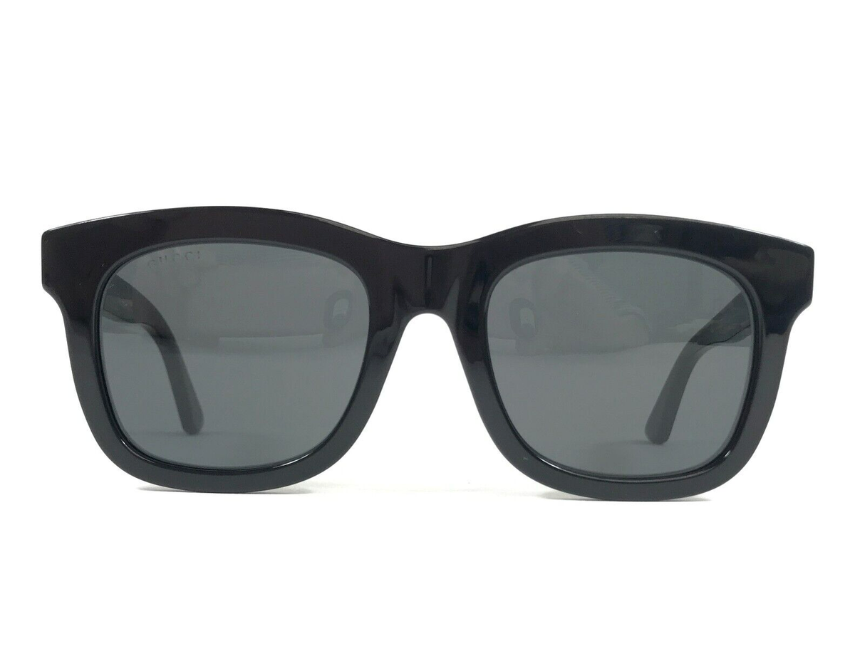 Gucci Black Frame Sunglasses with Dark Lenses Gucci Dark lens rectangular frame sunglasses | The Fashion  main image 2