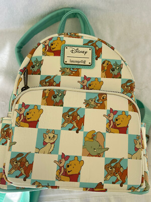 Disney Loungefly Sidekicks Backpack Blue Dumbo, Pooh, Lady  display picture 2