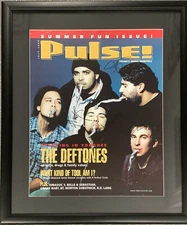 Deftones Signed Poster 18x22 July 2000 Pulse Mag Chi Cheng Chino Moreno +3 JSA