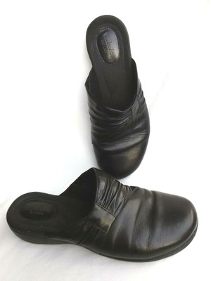 clarks open back shoes