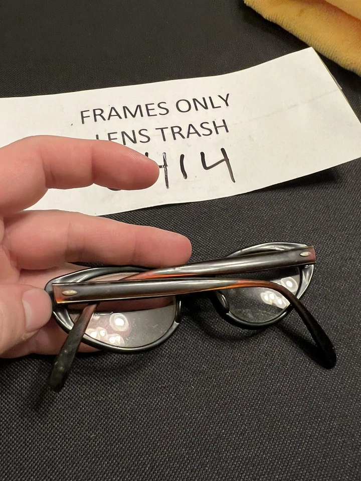 Gafas de Gato BAUSCH & LOMB Vintage Años 50 Negro Transparente-5 1/2, 48-20 G414 Foto 2 de 4