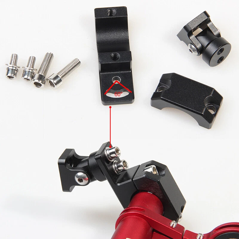 Aluminum 180° Motorcycle Crash Tube Fork Bar Spotlight Mount Bracket Fixed Clamp - Image 4 of 4