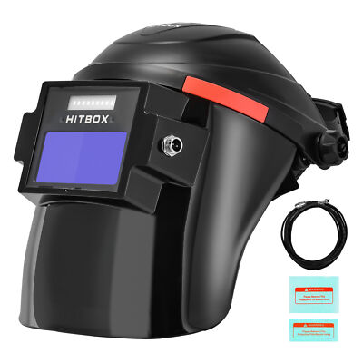 HITBOX Auto Darkening Welder Mask Welding Helmet Face Mode For Cold Tig welding