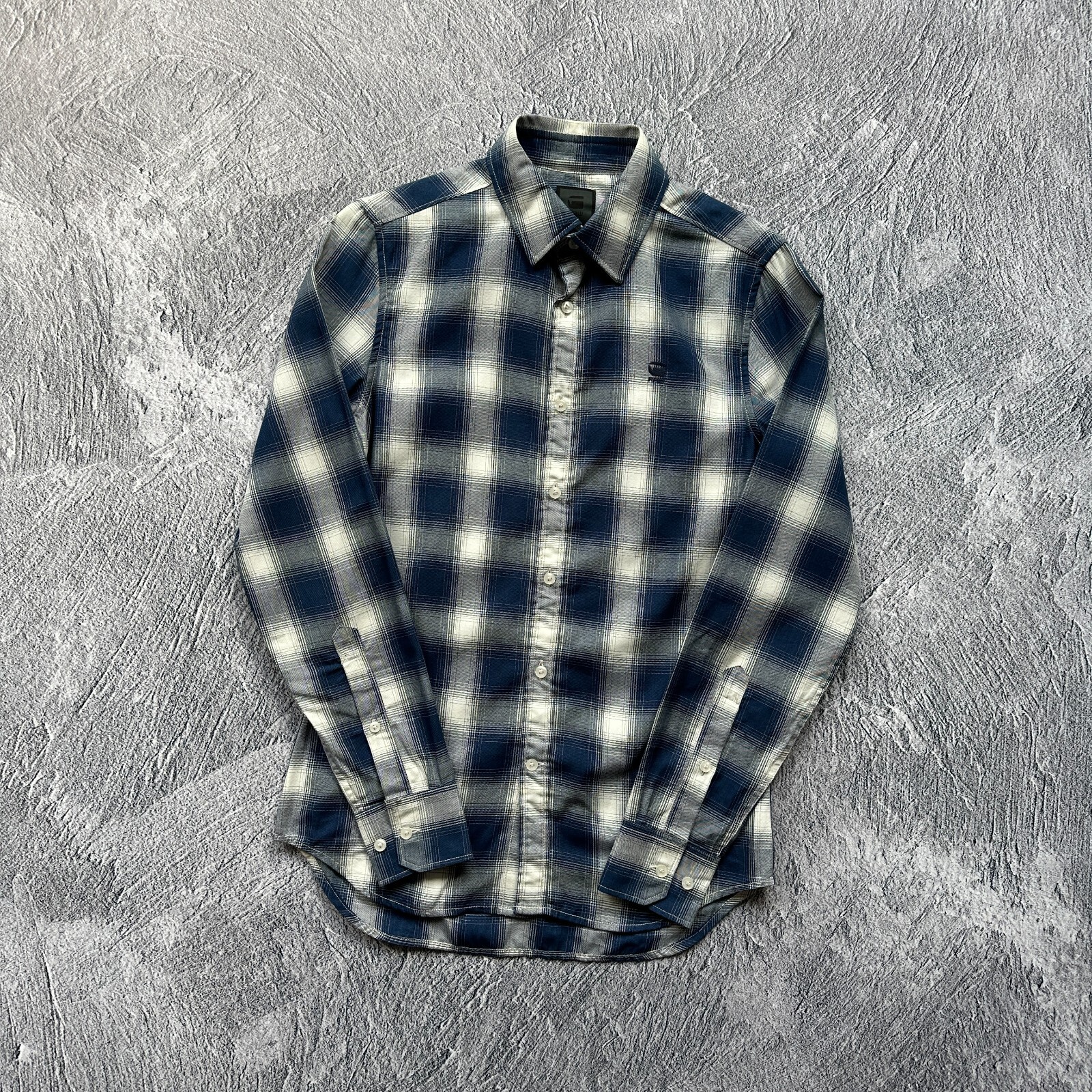 G-Star Raw Men’s Rivo Core Check Button Long Sleeve Shirt RRP €100 Size - S image 10