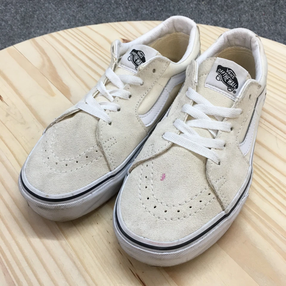 Vans Zapatos Hombres 6 Mujeres 7.5 Old Skool Sk8 Tenis Crema Bajo Con Cordones 721356 Foto 3 de 4