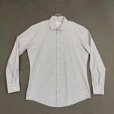 Mizzen Main Leeward Shirt Mens XL Trim Fit Multicolor Plaid Stretch Casual Dad