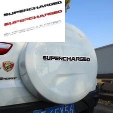 Chrome Metal Supercharged Car Trunk Fender Emblem Badge Decal Sticker Sport